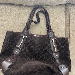 Gucci Dark Brown Monogram Tote